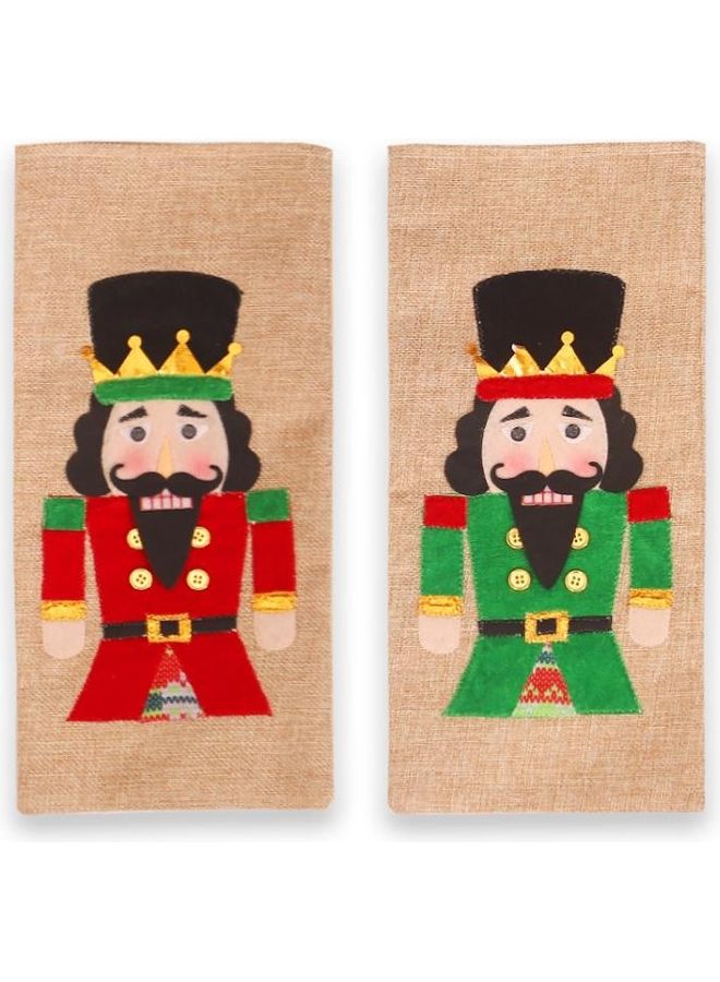 BGM 2-Piece Decoration Creative Cartoon Walnut Soldier Bottle Cover Multicolour - Image 2